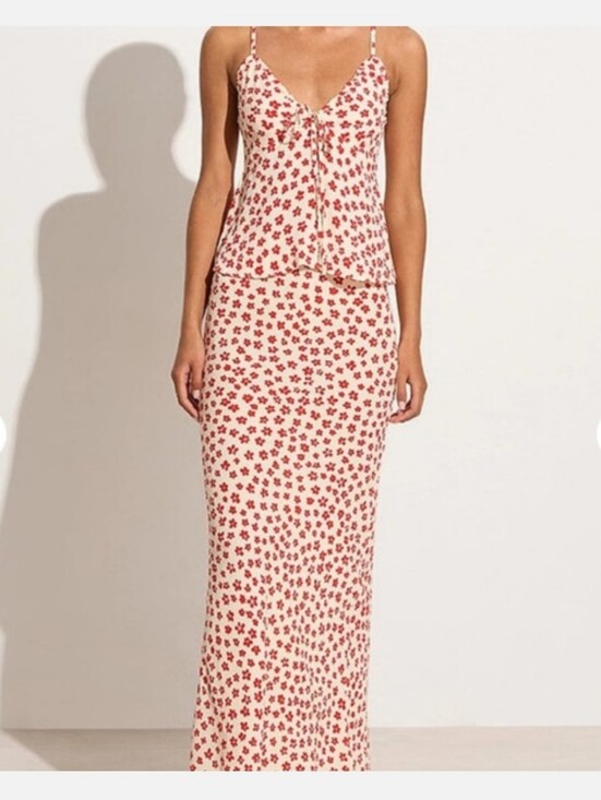 Faithfull the Brand Dresses & Skirts - Faithfull The Brand Gita Red Skirt Set s4